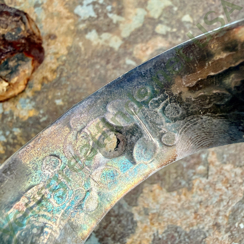 Vintage Navajo Stamped Sterling Silver Wide Cuff Bracelet bracelet