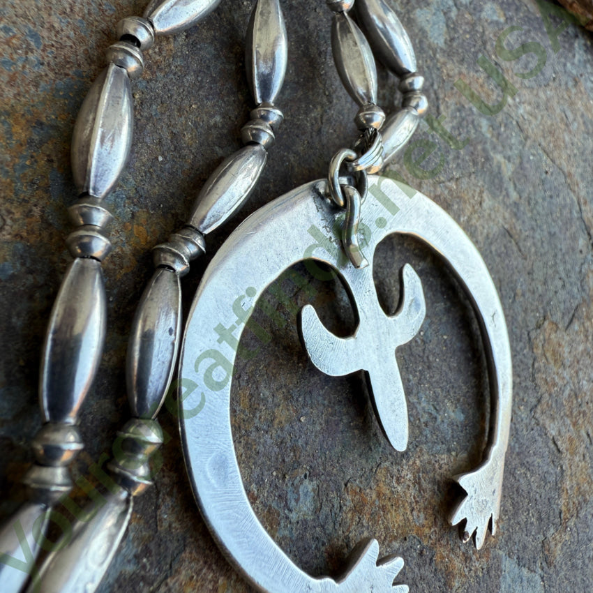 Vintage Navajo Sterling Bench Bead Naja Necklace – Yourgreatfinds