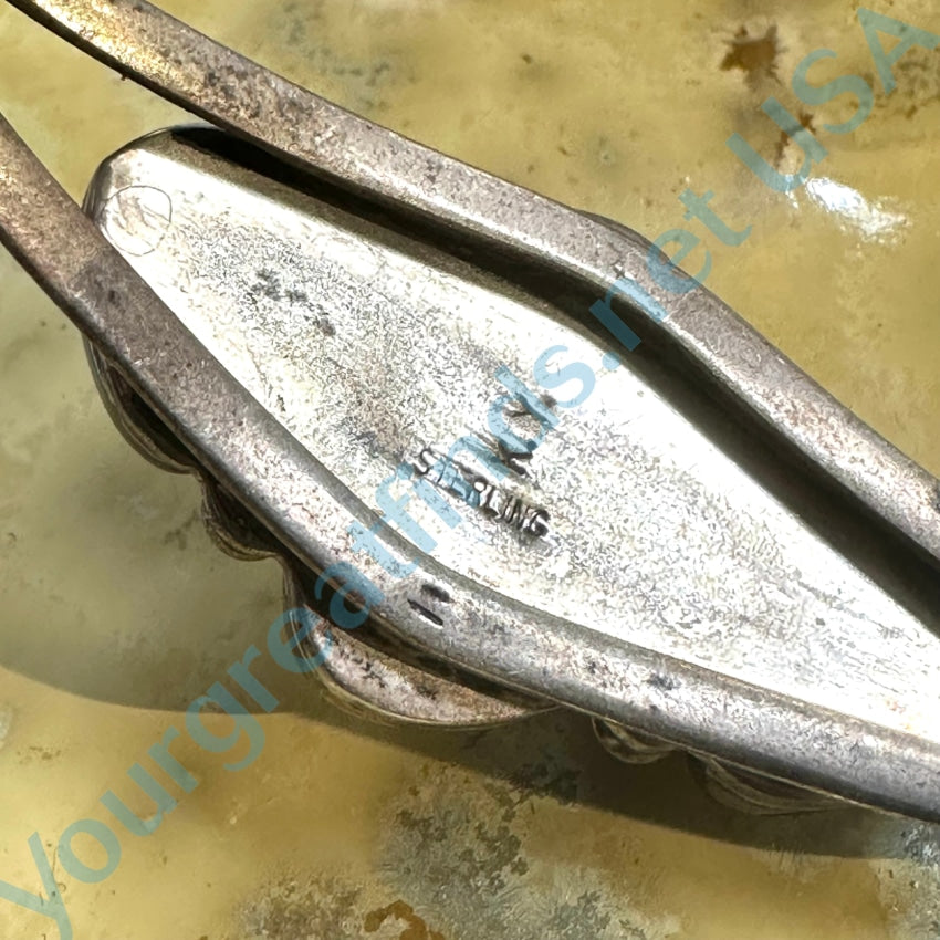 Vintage Navajo Sterling Silver Bone Bracelet Kay Yazzie