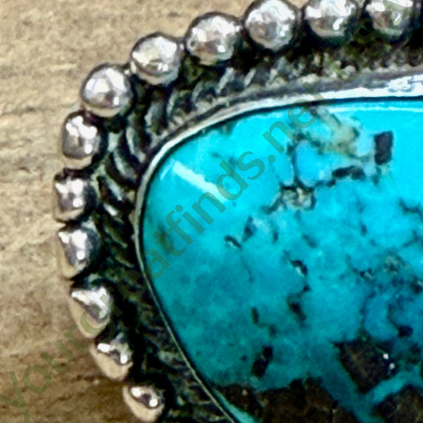 Vintage Navajo Sterling Silver Carlin Mine Ring Size 7 ring