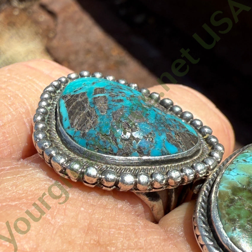 Vintage Navajo Sterling Silver Carlin Mine Ring Size 7 ring