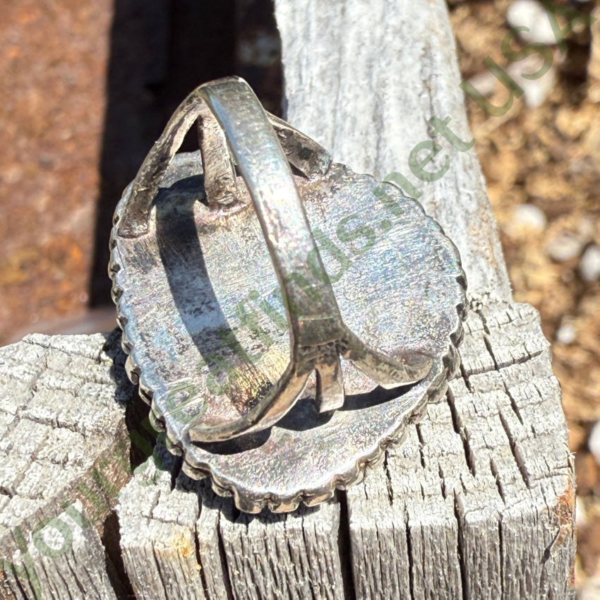 Vintage Navajo Sterling Silver Carlin Mine Ring Size 7 ring
