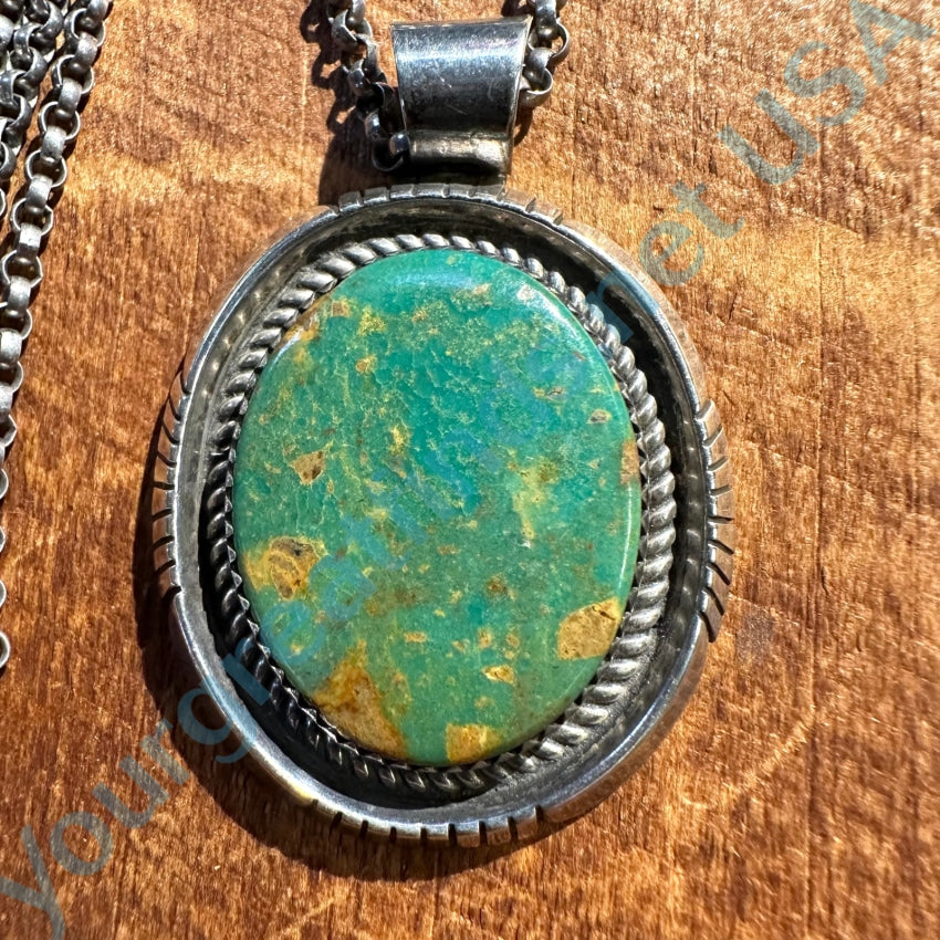 Vintage Turquoise deals Sterling Necklace