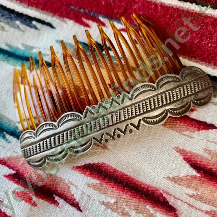 Vintage Navajo Sterling Silver Hair Comb Yourgreatfinds