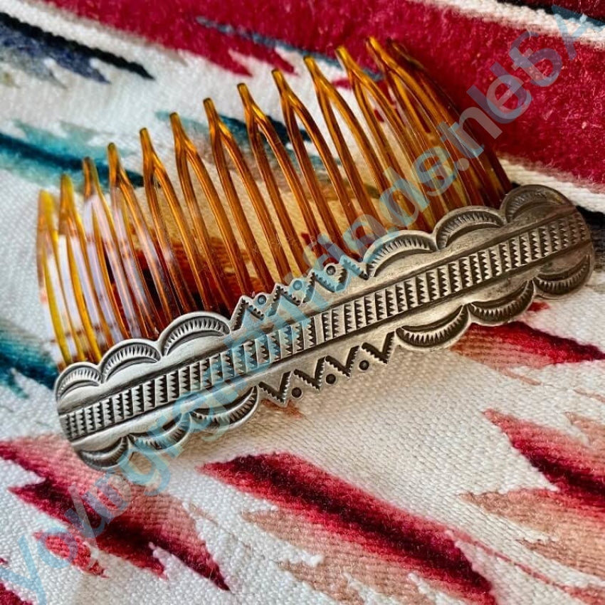 Vintage Navajo Sterling Silver Hair Comb Yourgreatfinds