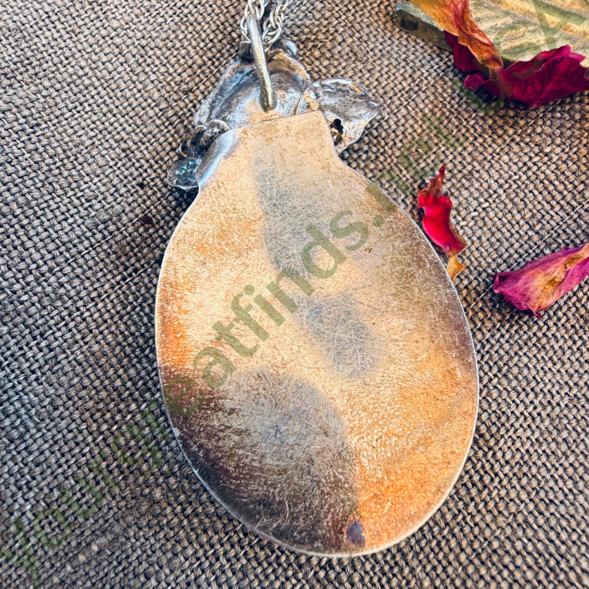 Vintage Navajo Sterling Silver Morenci Turquoise Necklace earrings