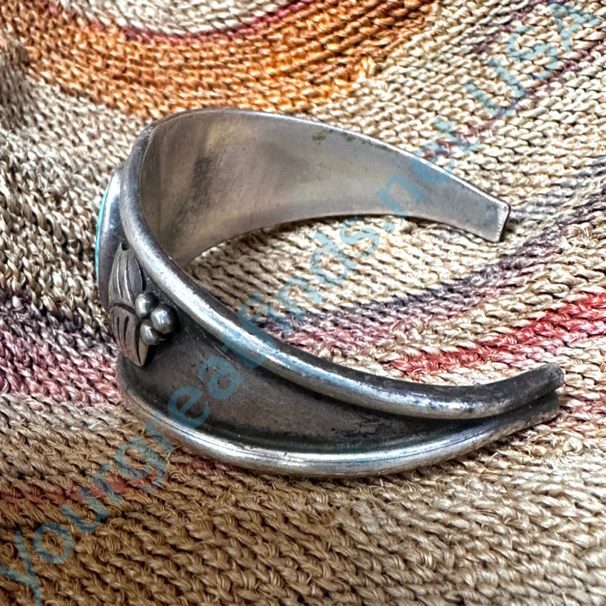 Vintage Navajo Sterling Silver & Natural Turquoise Bracelet