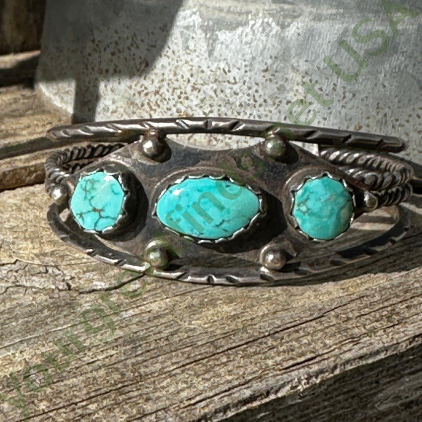 アクセサリー Vintage Navajo Turquoise Silver Bracelet Vintage Navajo Turquoise Silver Bracelet