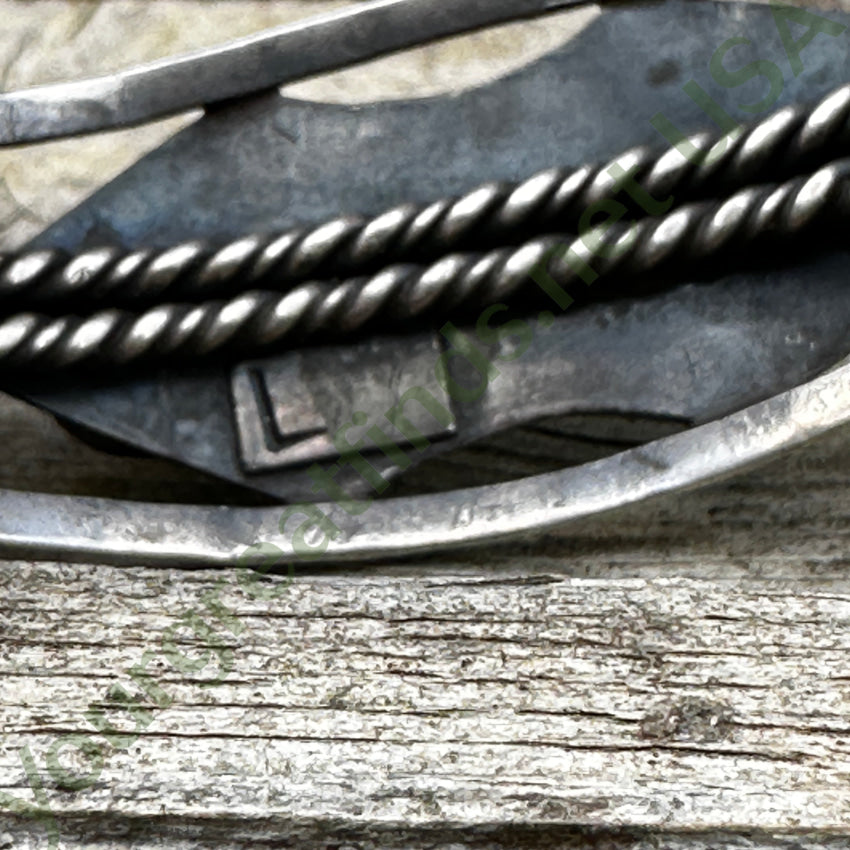 Vintage Navajo Sterling Silver No. 8 Mine Turquoise Cuff Bracelet Bracelet