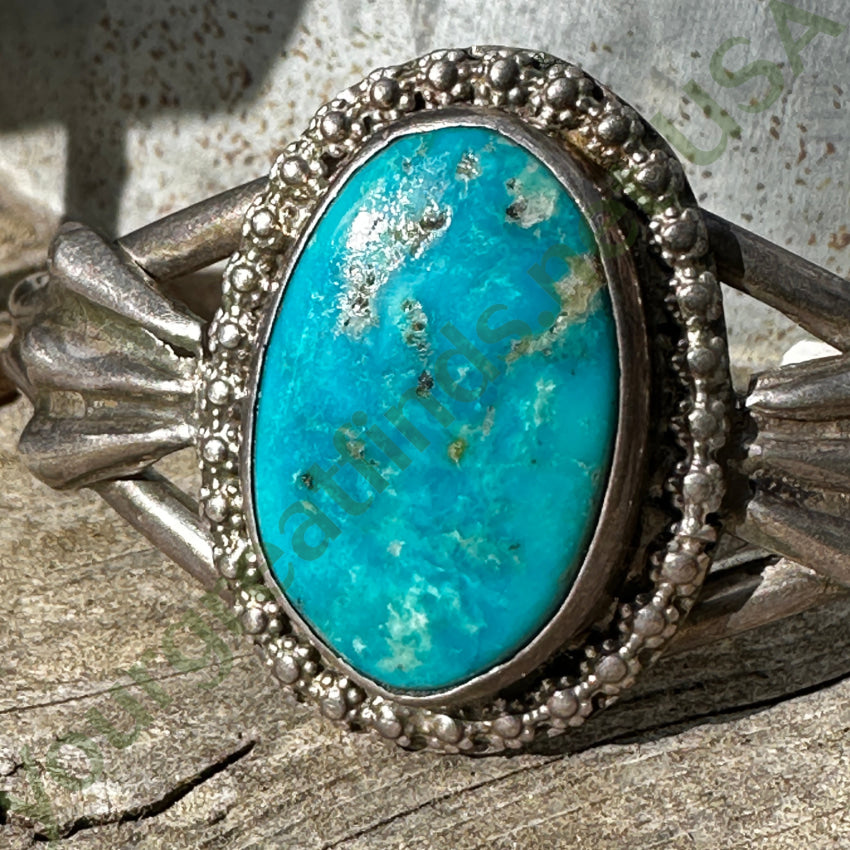 Vintage Navajo Sterling Silver & Turquoise Bracelet Danny Chee Bracelet