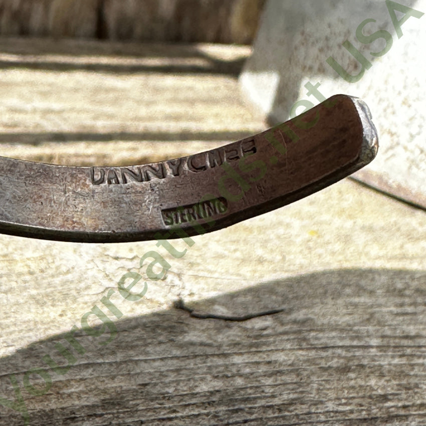 Vintage Navajo Sterling Silver & Turquoise Bracelet Danny Chee Bracelet