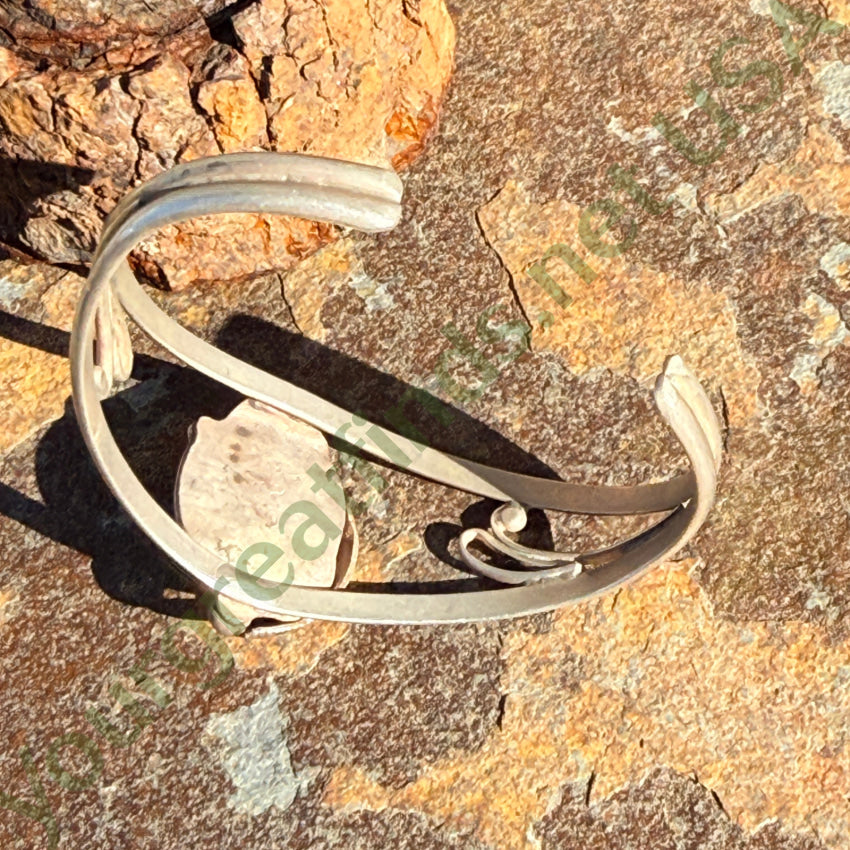 Vintage Navajo Sterling Silver & Turquoise Cuff Bracelet cuff bracelet