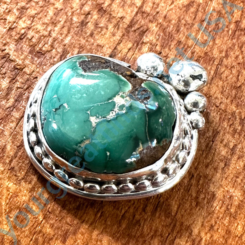 Vintage Navajo Sterling Silver & Turquoise Pendant