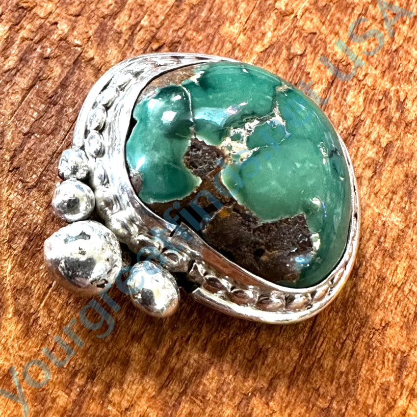 Vintage Navajo Sterling Silver & Turquoise Pendant