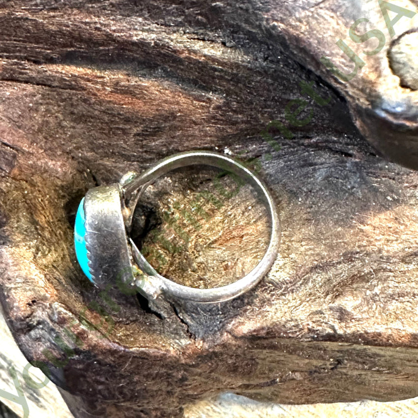 Vintage Navajo Sterling Silver & Turquoise Ring 5.75