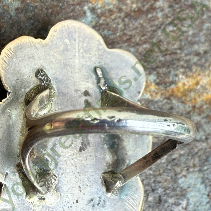 Vintage Navajo Sterling Silver & Turquoise Ring Size 6.5 ring