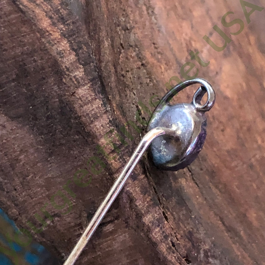 Vintage Navajo Sterling Silver & Turquoise Stick Pin Stick Pin