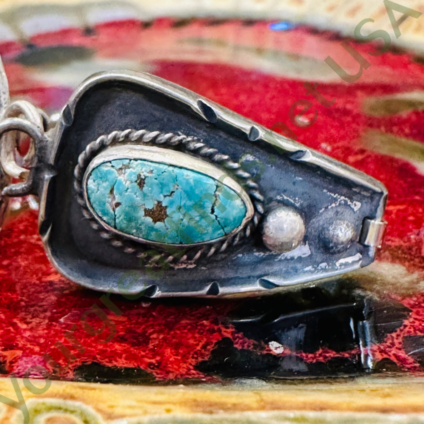 Vintage Navajo Sterling Silver Turquoise Watch Band (Ladies)