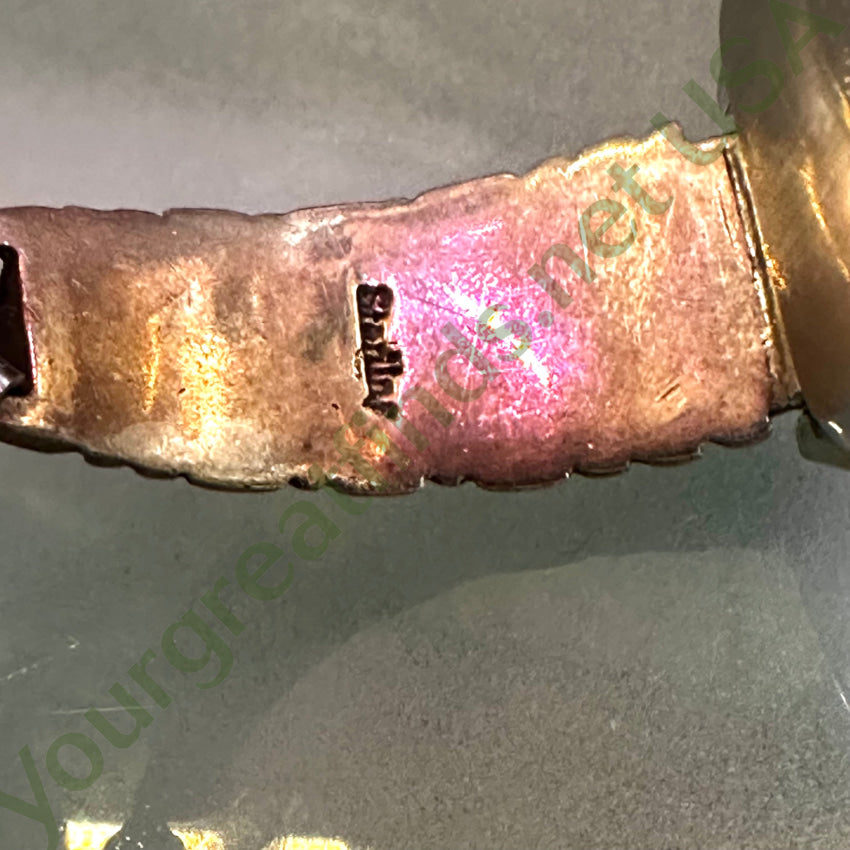 Vintage Navajo Sterling Silver & Turquoise Watch Band Plates Watch Band Plates