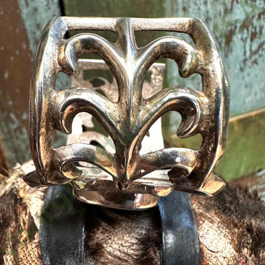 Vintage Navajo Tufa Cast Sterling Silver & Turquoise Cuff Bracelet Bracelet