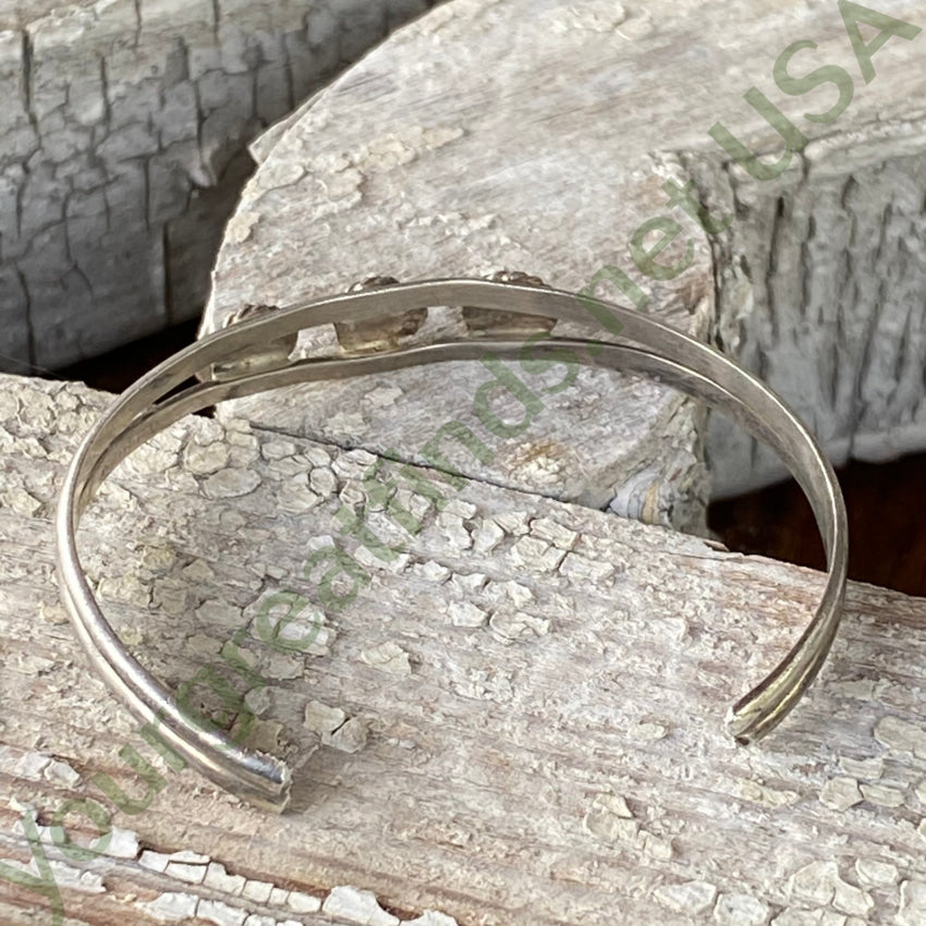 Vintage Navajo Turquoise Sterling Silver Childs Bracelet Bracelets