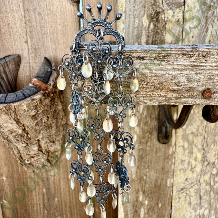 Vintage Norwegian Sterling Silver 925S Solje Heart Crown Wedding