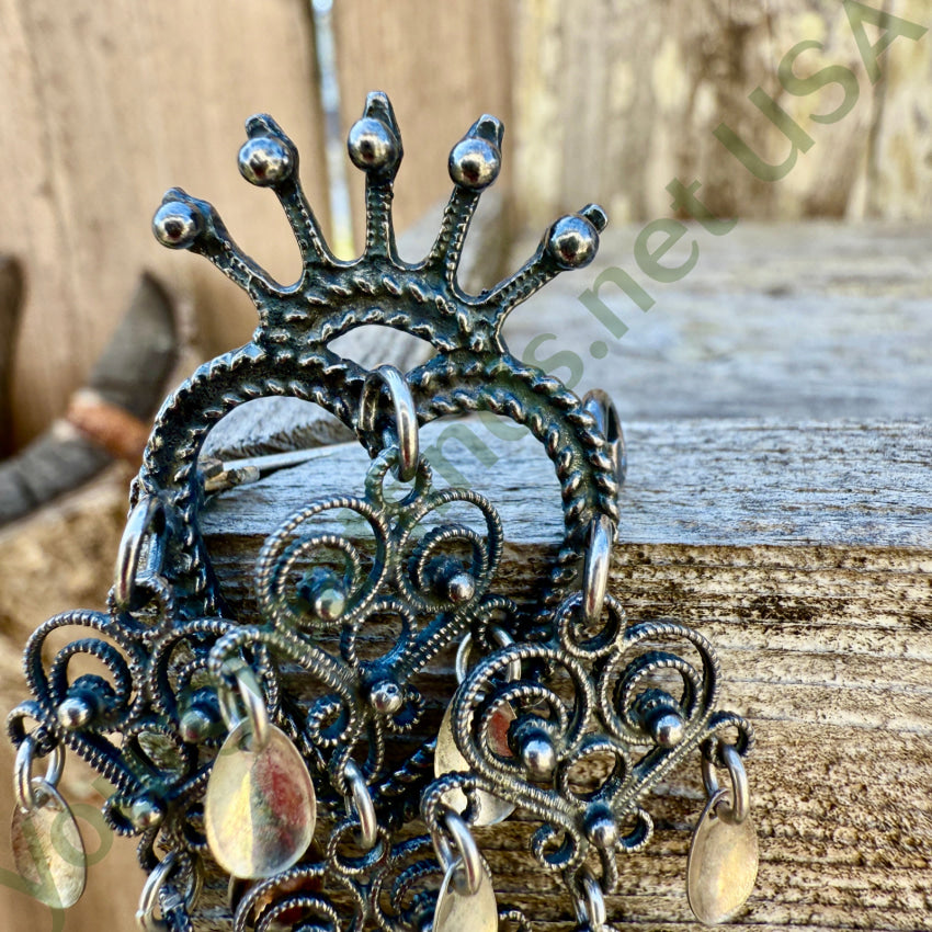 Vintage Norwegian Sterling Silver 925S Solje Heart Crown Wedding Brooch Pin pin