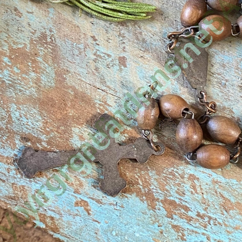 Vintage Olive Seed Pit Rosary with Patina Yourgreatfinds