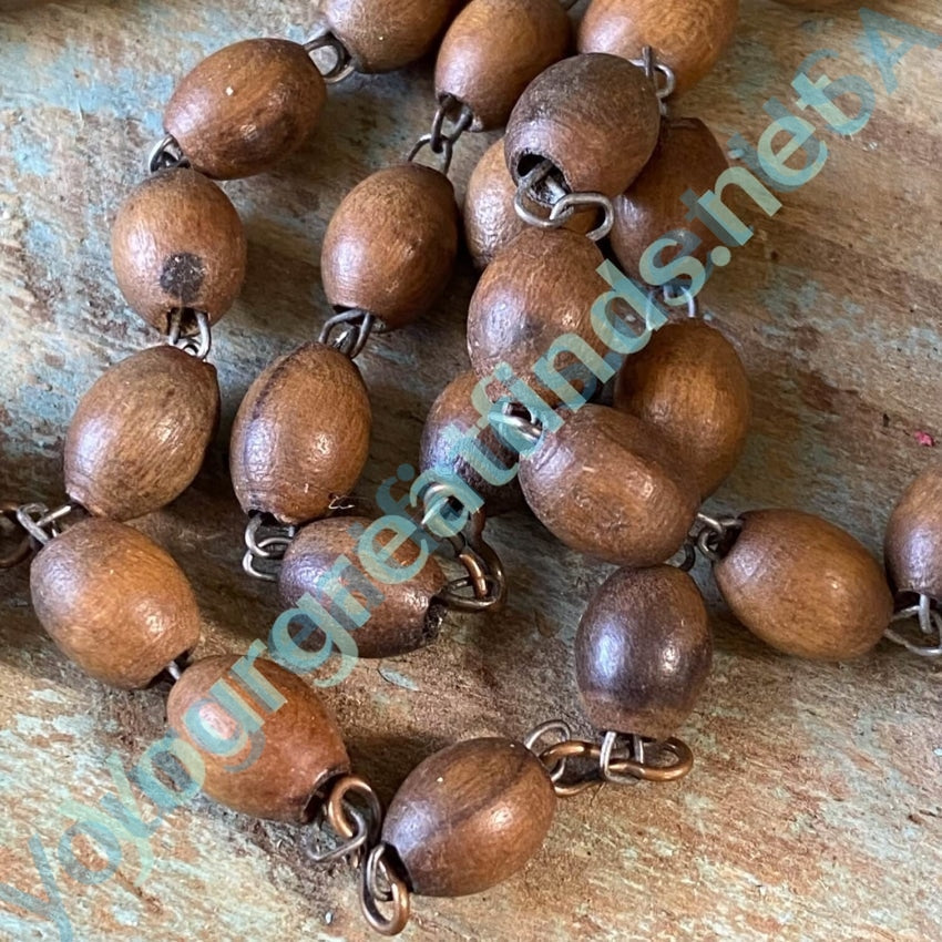Vintage Olive Seed Pit Rosary with Patina Yourgreatfinds