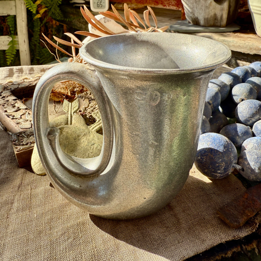 Vintage Pewter Wilton RWP Horn Trumpet Tavern Stein Tankard USA stein