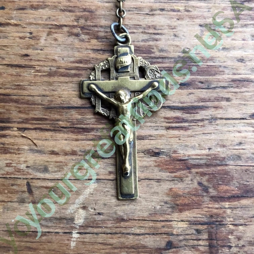 Vintage Red Glass Bead Rosary Yourgreatfinds