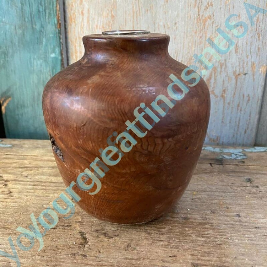 Vintage Redwood Burl Vase by Don Yourgreatfinds