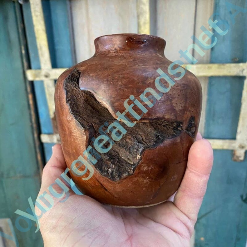 Vintage Redwood Burl Vase by Don Yourgreatfinds