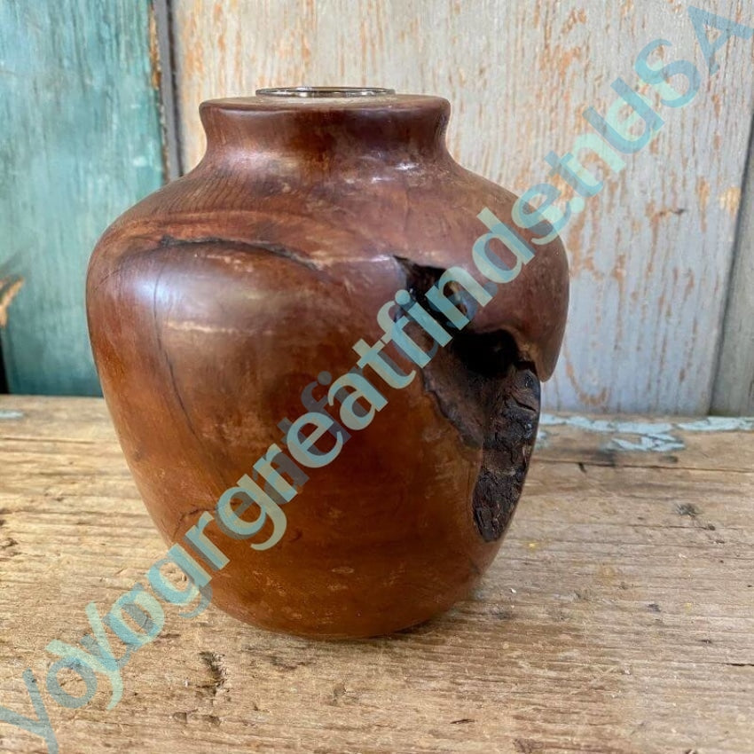 Vintage Redwood Burl Vase by Don Yourgreatfinds