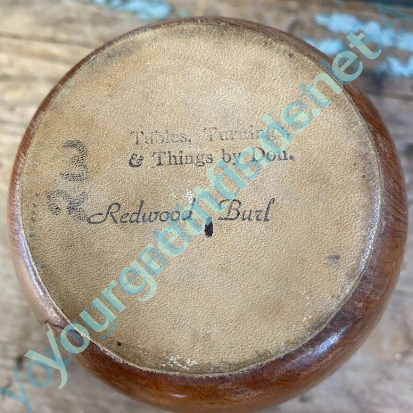 Vintage Redwood Burl Vase by Don Yourgreatfinds