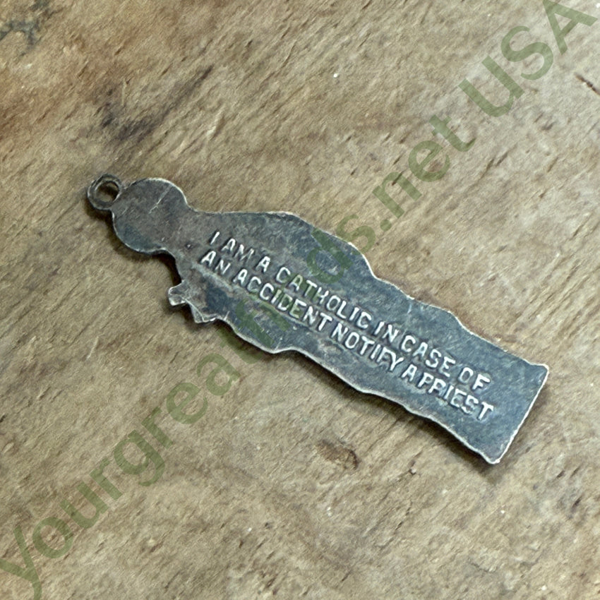 Vintage Sacred Mother Sterling Silver Devotional Pendant pendant