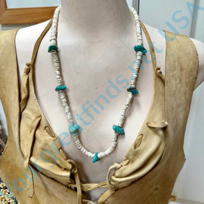 White on sale turquoise necklace