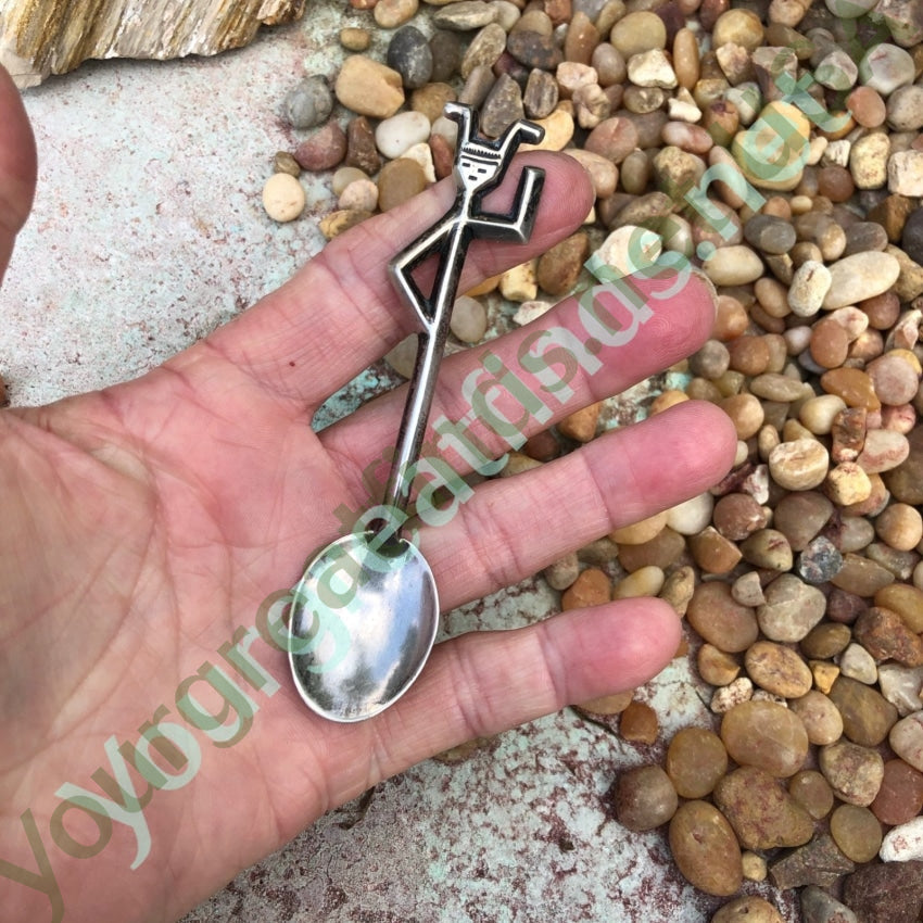 Vintage Signed Navajo Yei Figure Collector Spoon Sterling Silver Felix Joe Yourgreatfinds