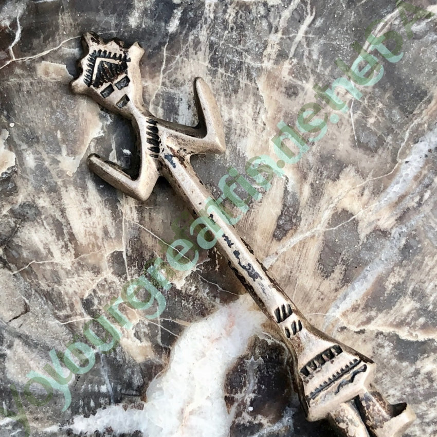 Vintage Signed Navajo Yei Figure Collector Spoon Sterling Silver Felix Joe Yourgreatfinds