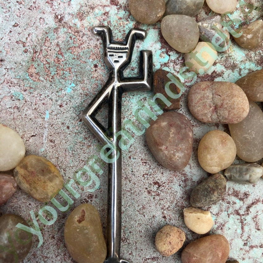 Vintage Signed Navajo Yei Figure Collector Spoon Sterling Silver Felix Joe Yourgreatfinds