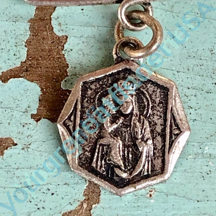 Vintage Silver Catholic Protective Baby Pin Yourgreatfinds