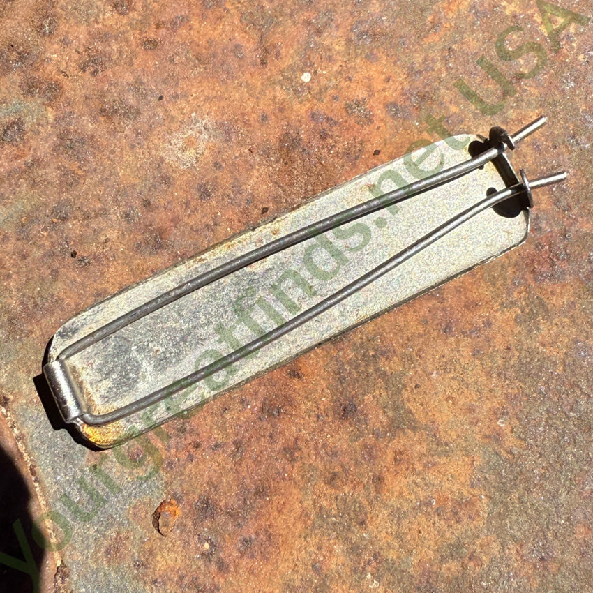 Vintage Silver Hair Barrette Jasper & Turquoise Inlay hair barrette