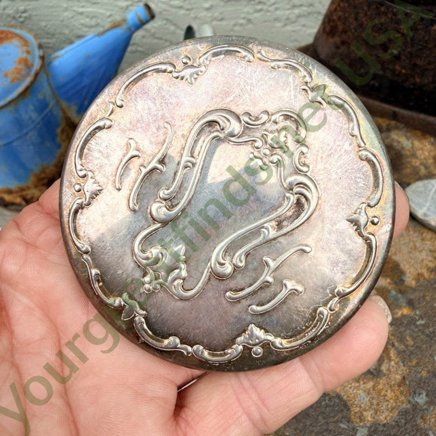 Vintage Silver Plate Hand Mirror Gorham hand mirror