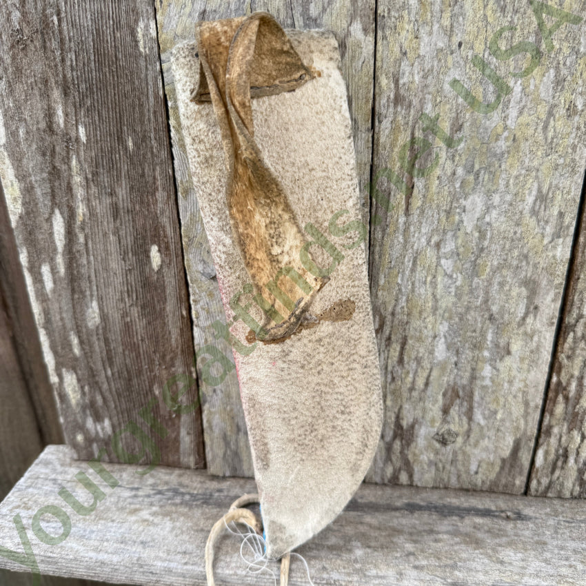 Vintage Sioux Native American Deerskin Leather Beaded Knife Sheath
