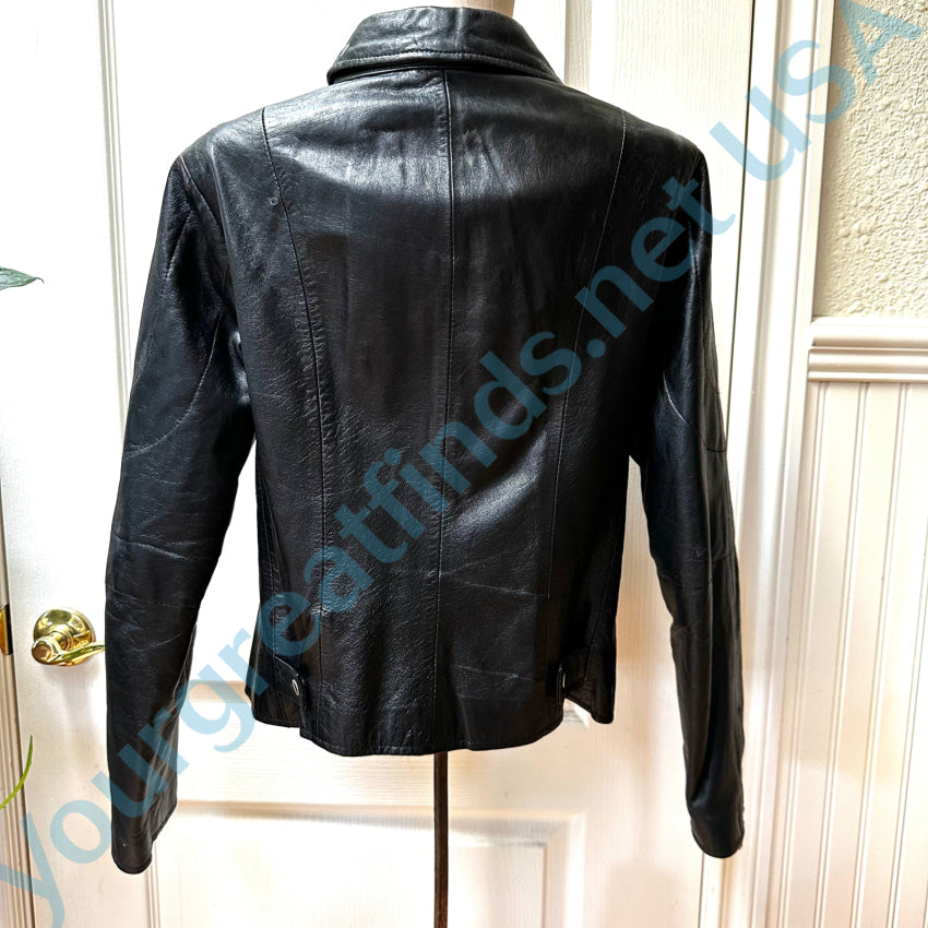 Vintage Soft Black Leather Jack By Rampage S Jacket