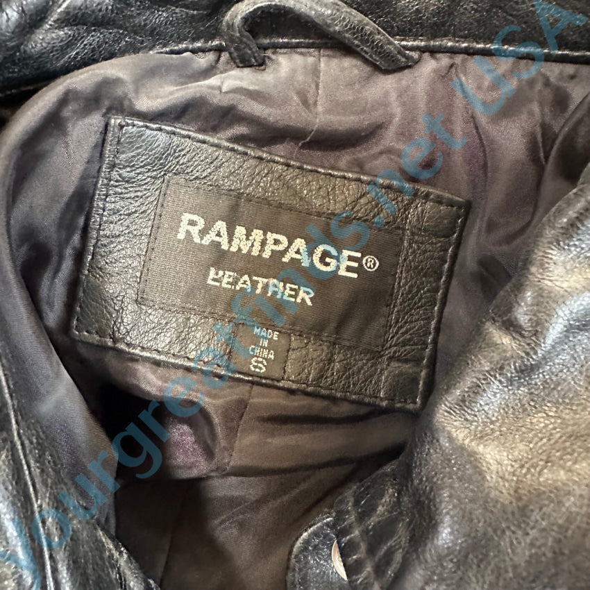 Vintage Soft Black Leather Jack By Rampage S Jacket