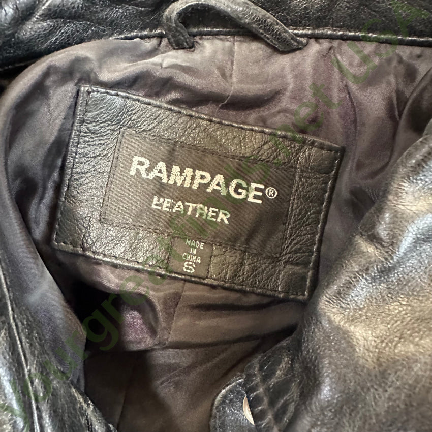 Vintage Soft Black Leather Jack By Rampage S Jacket