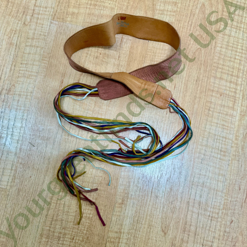 Vintage Soft Leather Fringe Belt Phil Sockett belt
