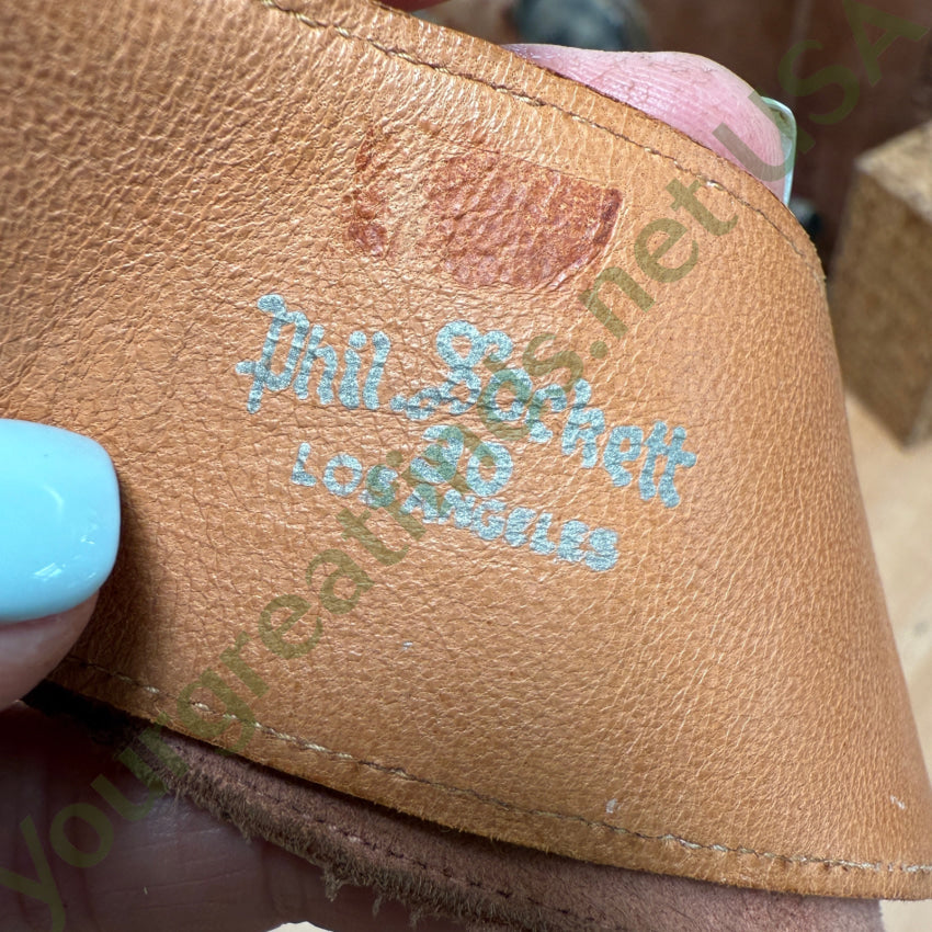 Vintage Soft Leather Fringe Belt Phil Sockett belt