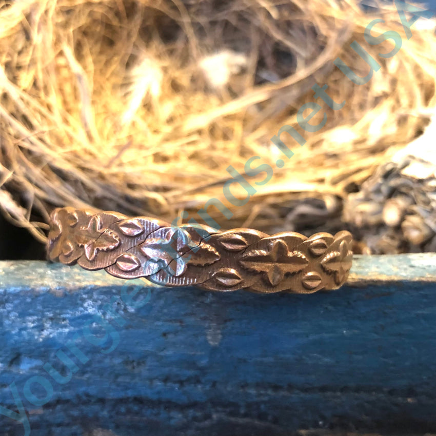 Vintage Solid Copper Cuff Bracelet